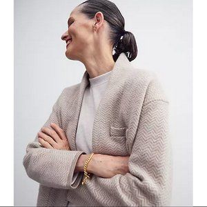 Madewell  Herringbone Mattson Sweater Coat